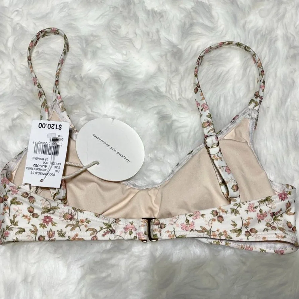 Peony Women's Size 2 Floral Bikini Top And Bottom NEW NWT - Picture 5 of 7